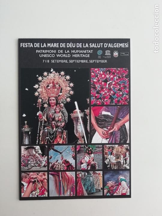 Postais: Postal Festa de la Mare de D&eacute;u de la Salut Algemes&iacute; Valencia Comunitat Valenciana