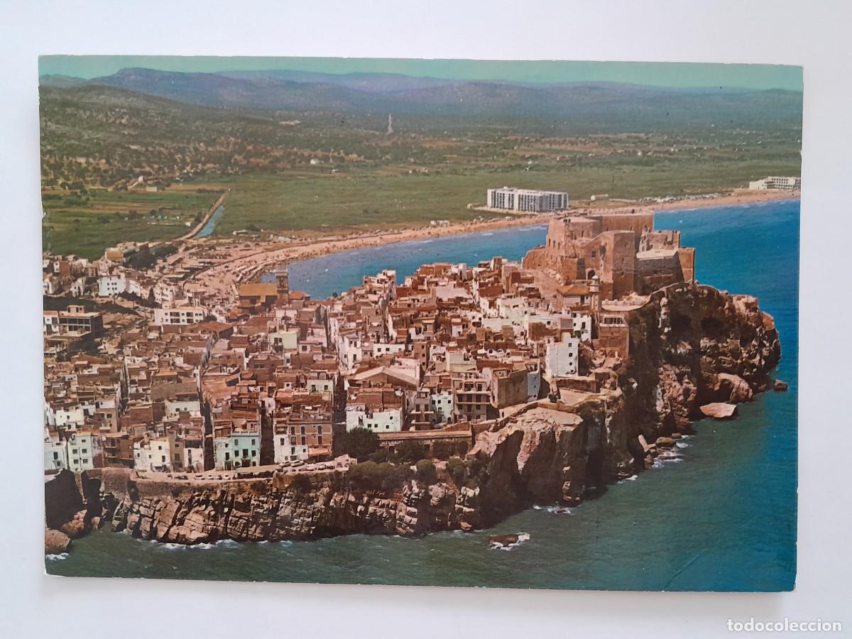 Cartes Postales: ANTIGUA POSTAL PE&Ntilde;ISCOLA CASTELLON VISTA AEREA RV 2029