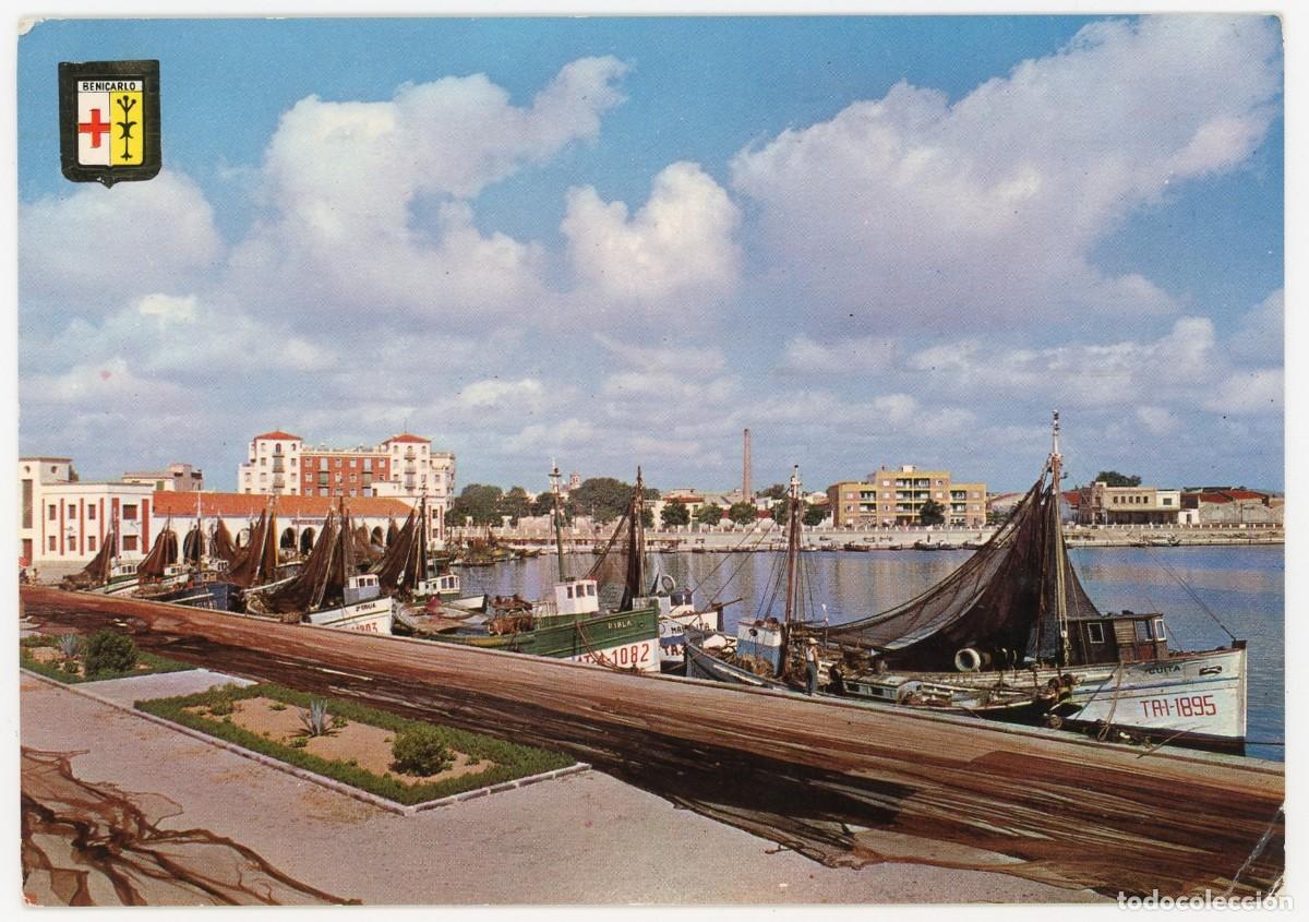 Postkarten: em2392 Benicarlo Vista Parcial Del Puerto 1964 Escudo De Oro N&ordm;5 circulada sin sello
