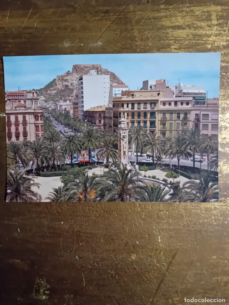 Postkarten: Alicante, Plaza de Los Luceros y Avenida de Alfonso el Sabio