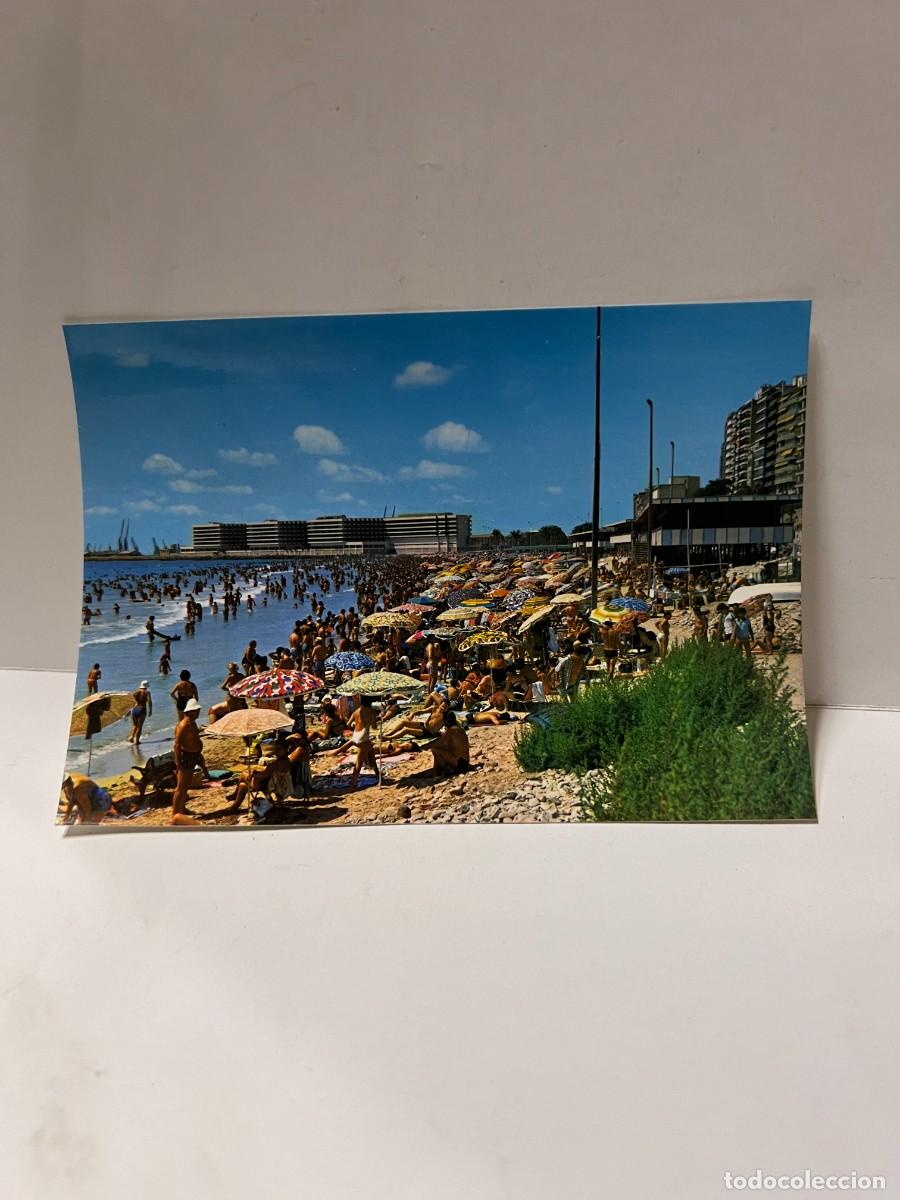 Postkarten: TARJETA POSTAL. ALICANTE. 279.- PLAYA DEL POSTIGUET. AL FONDO APARTAHOTEL MELIA. EDICIONES ARRIBAS