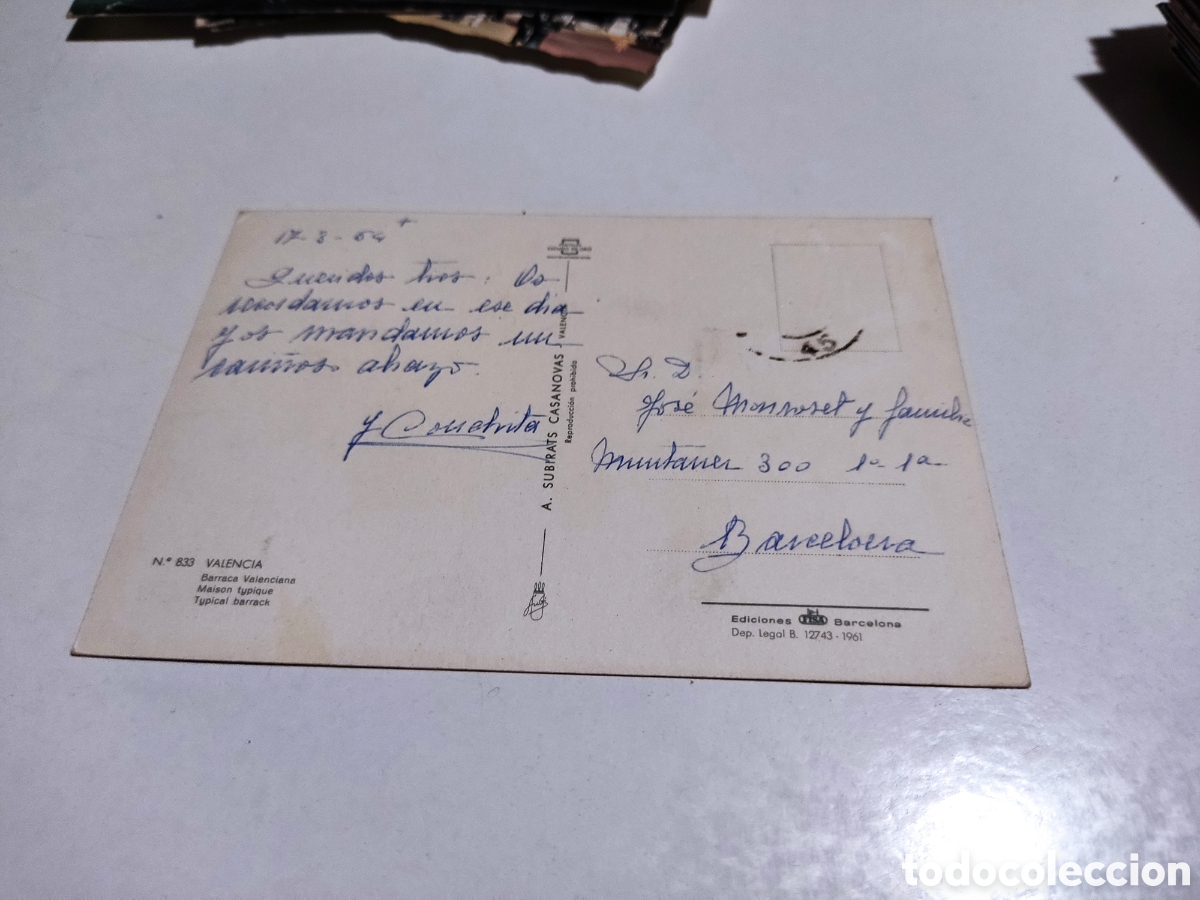 Postales: Postal Valencia barraca - Foto 2