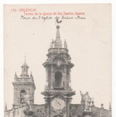 Postales: VALENCIA-Nº172-TORRES DE LA IGLESIA DE LOS SANTOS JUANES -FOTOTIPIA THOMAS-SIN CIRCULAR-