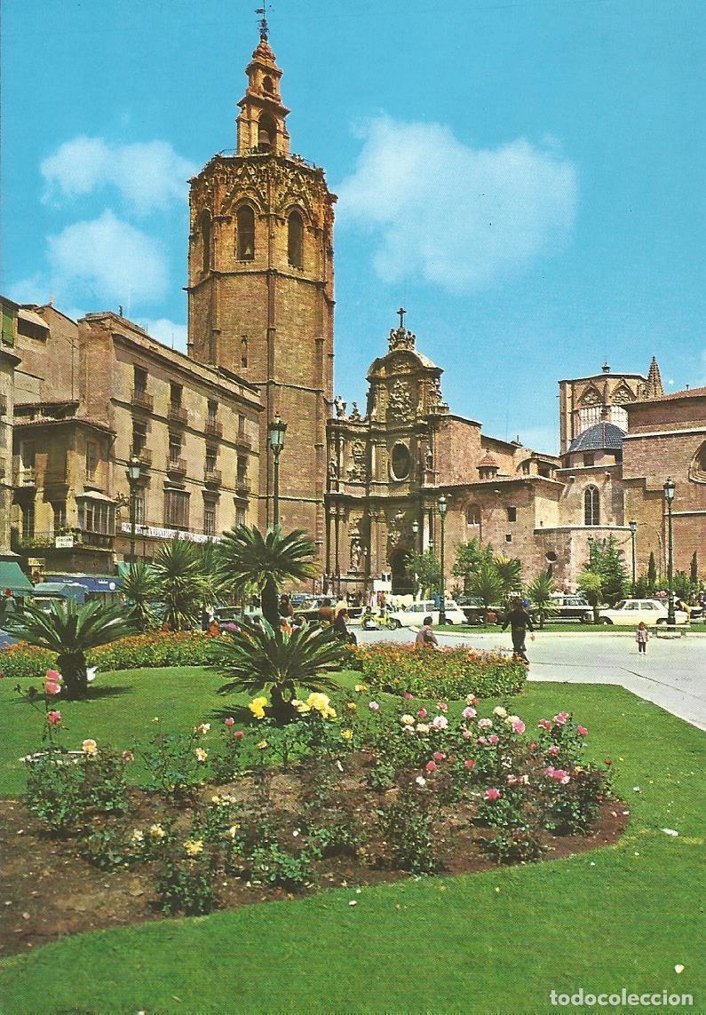 Postales: Valencia. Plaza Zaragoza. Miguelete. Arribas. 1960. 10x15 cm. Postal.
