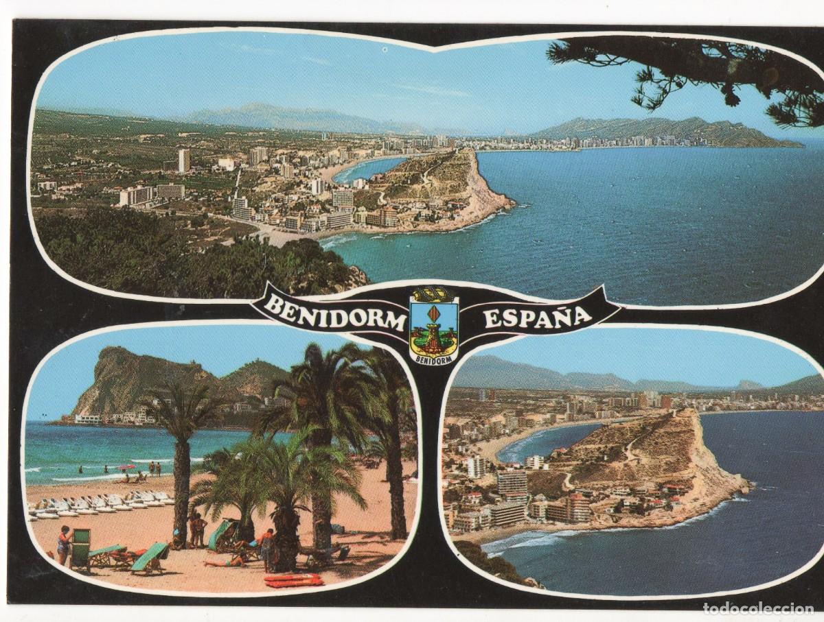 Postkarten: Alicante-Benidorm-escrita-