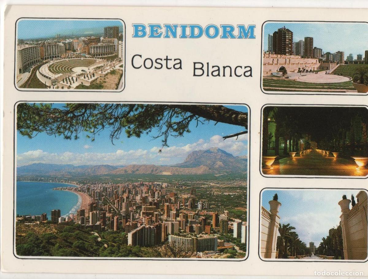 Postkarten: Alicante-Benidorm-escrita-