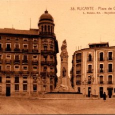 Postales: ALICANTE - PLAZA DE CANALEJAS - L. ROISIN Nº 38 - 138X89MM