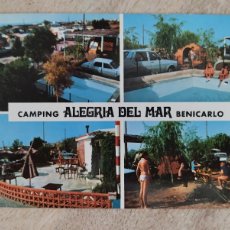 Postales: BENICARLO CASTELLON. CAMPING ALEGRIA DEL MAR CASTELLON.