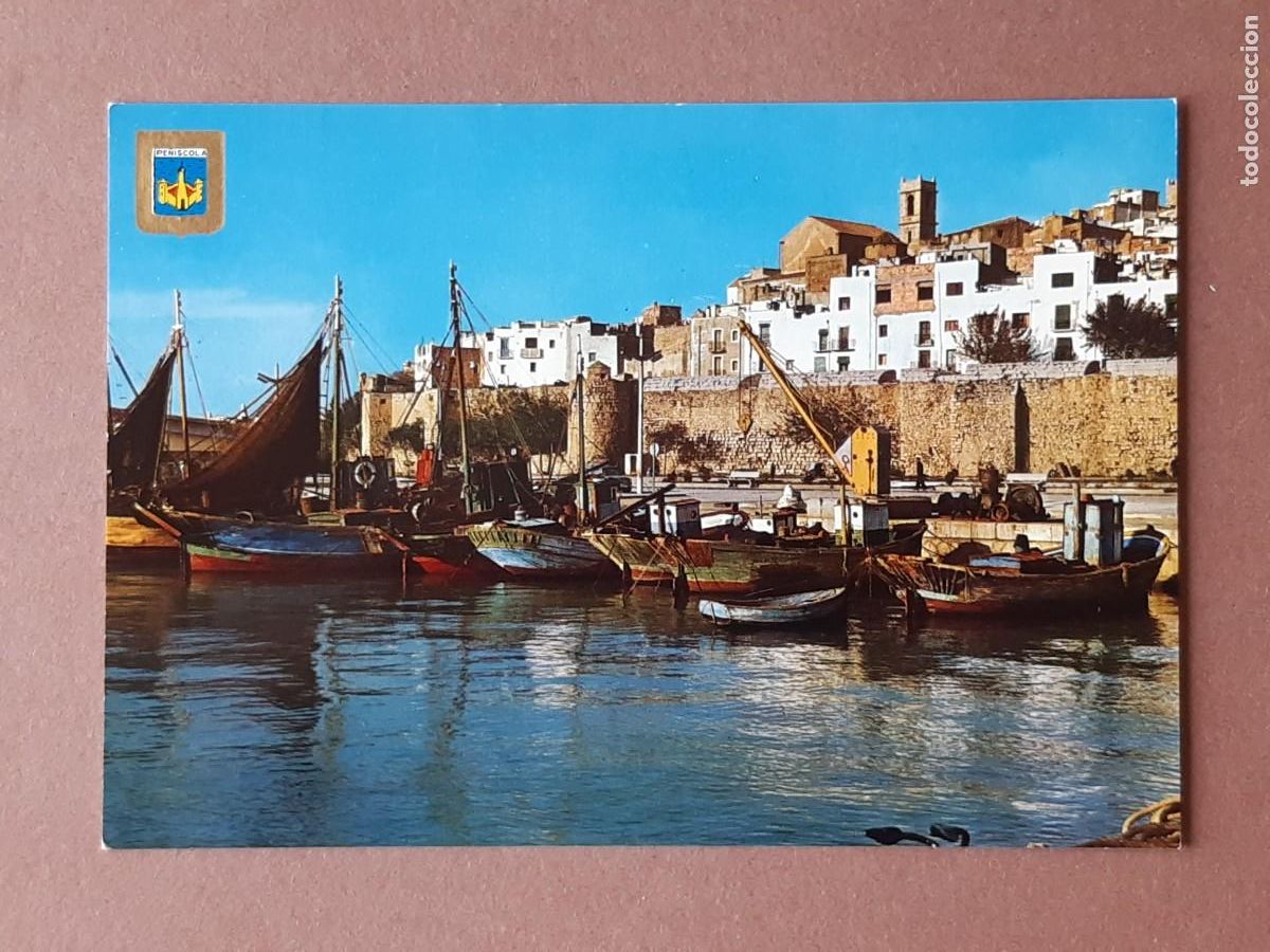 Cartes Postales: POSTAL 15 COMAS ALDEA. PUERTO DE PESCADORES. PE&Ntilde;&Iacute;SCOLA. CASTELL&Oacute;N. 1965. SIN CIRCULAR.