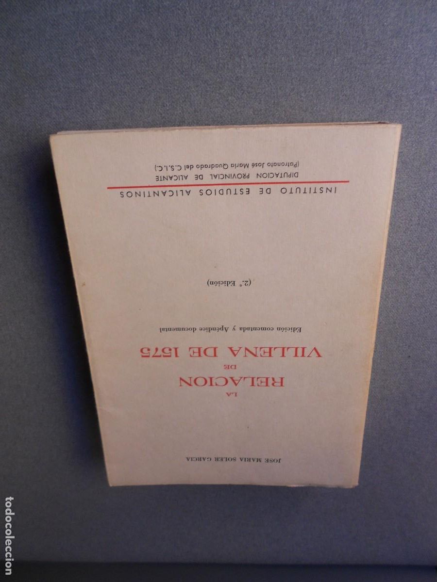 Postais: LA RELACION DE VILLENA DE 1575