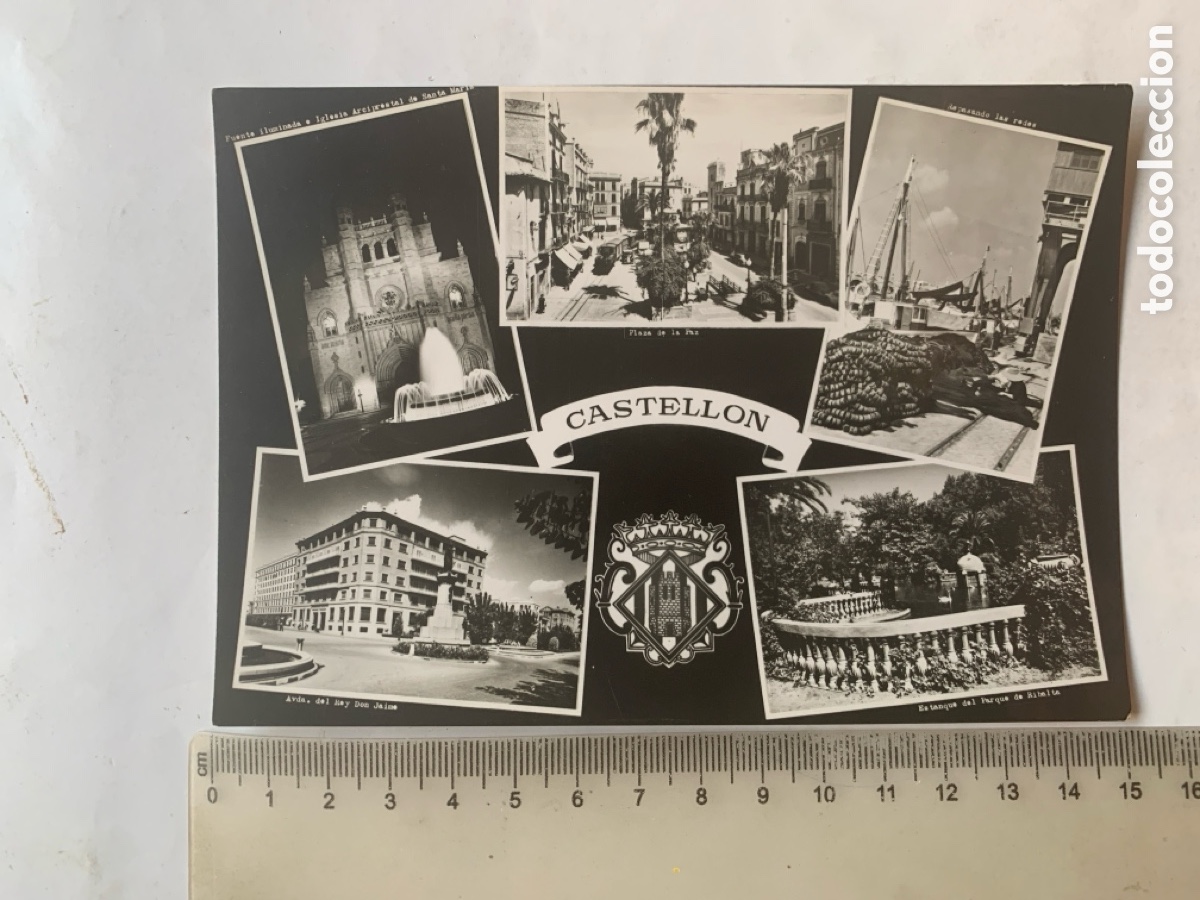 Postcards: POSTAL. RECUERDO DE CASTELL&Oacute;N. ASPECTOS VARIOS. ED. COMAS ALDEA. FISA. 22 FEBRERO 1961.