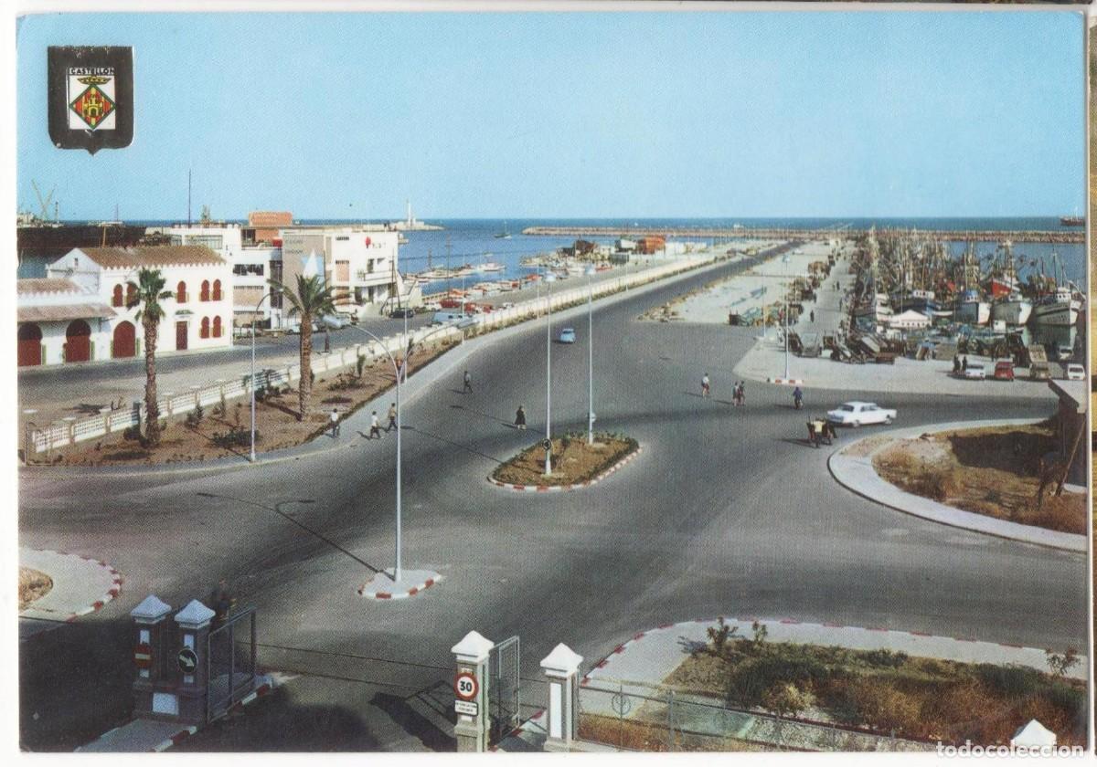 Postales: Castell&oacute;n-Vista Parcial del Puerto-escrita-