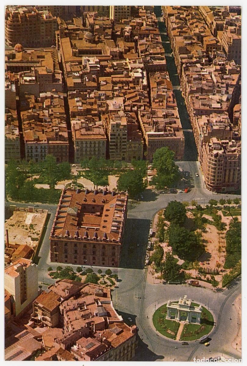 Cartes Postales: em2819 valnecia plaza marques de estella vista aerea 1962 aeropost n&ordm;1126 sc