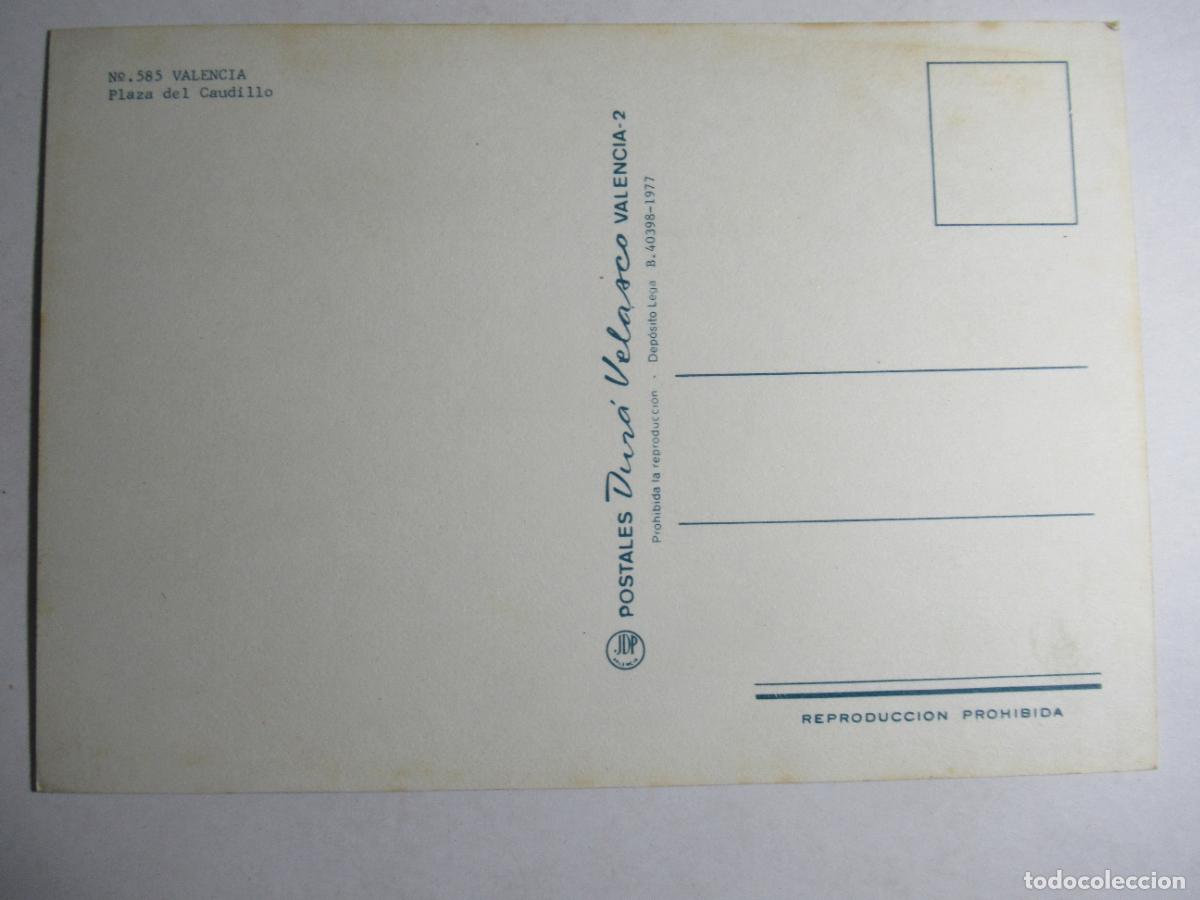 Postales: Valencia - Plaza del Caudillo - Foto 2