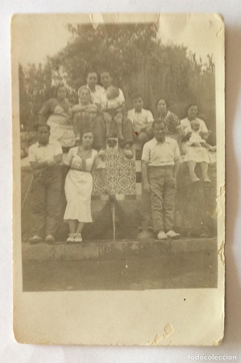 Postais: POSTAL FOTOGR&Aacute;FICA AGOSTO 1933 GRUPO EN FUENTE NAVAJAS CASTELLON