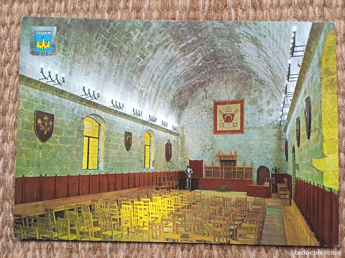 Postcards: PE&Ntilde;ISCOLA - CASTELLON - SALON GOTICO - ED. COMAS ALDEA