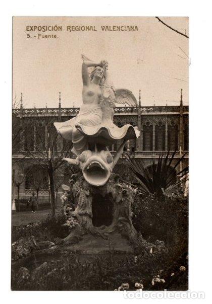 Postkarten: TARJETA POSTAL EXPOSICION REGIONAL VALENCIANA. FUENTE N&ordm; 5. 1909