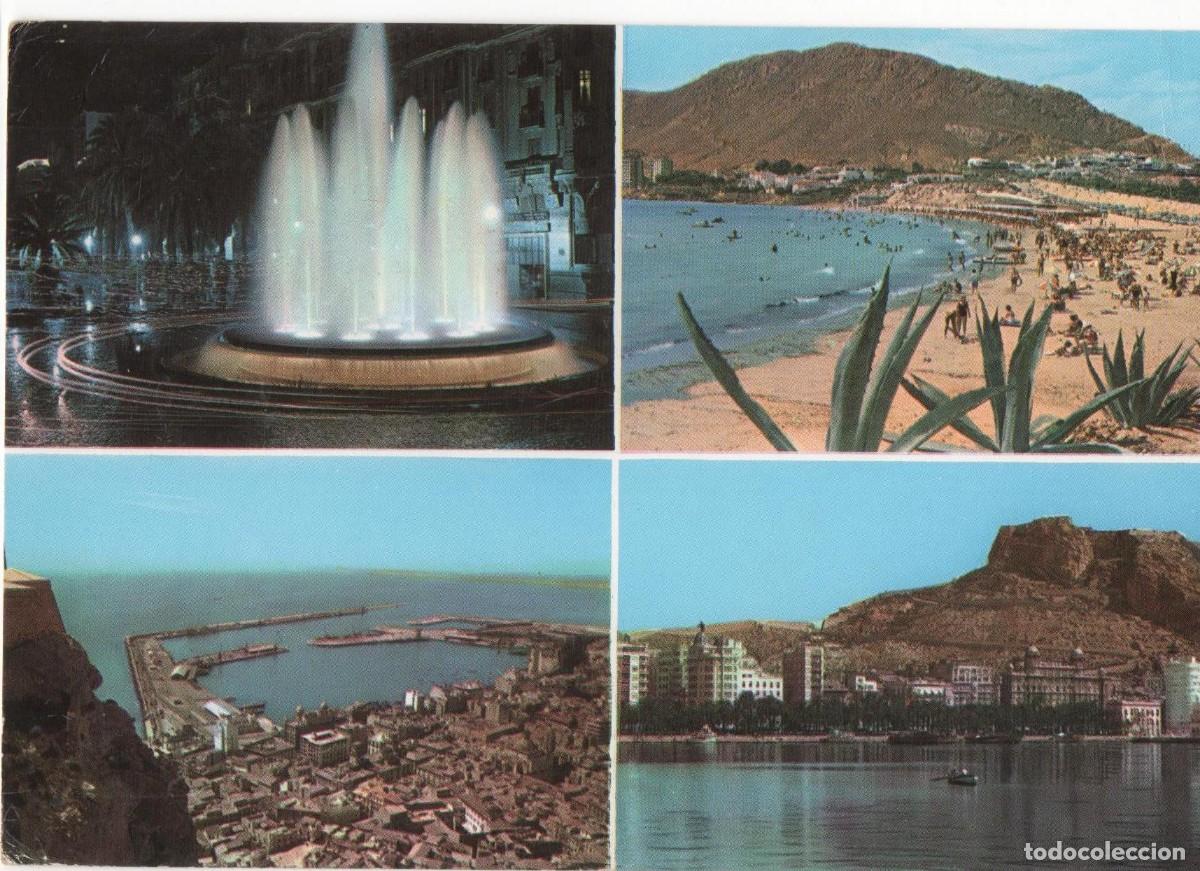 Cartes Postales: Alicante-Multivista-escrita-
