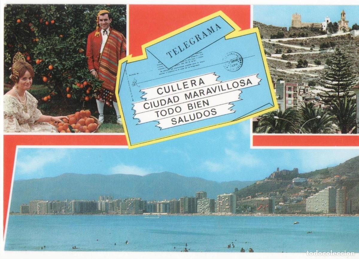 Cartes Postales: Cullera-Valencia-escrita-