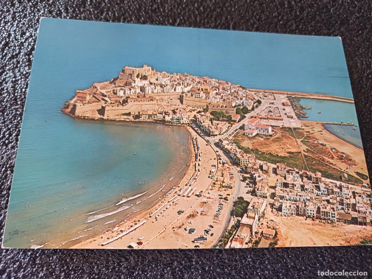 Cartes Postales: 36 pe&ntilde;iscola, vista aerea, ed. garrabella, circulada 1974