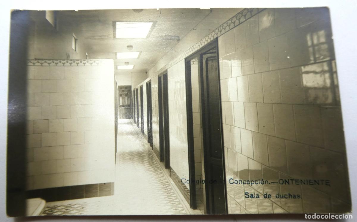 Postcards: POSTAL DE ONTENIENTE-COLEGIO DE LA CONCEPCION SALA DE DUCHAS