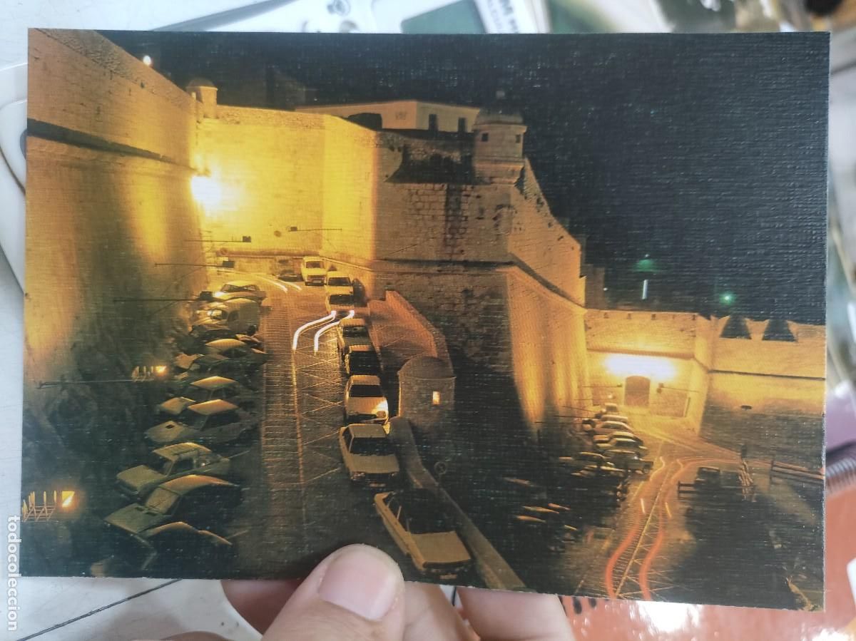 Postcards: Postal PE&Ntilde;&Iacute;SCOLA Castell&oacute;n MURALLAS Nocturna N 54 ARRIBAS SC