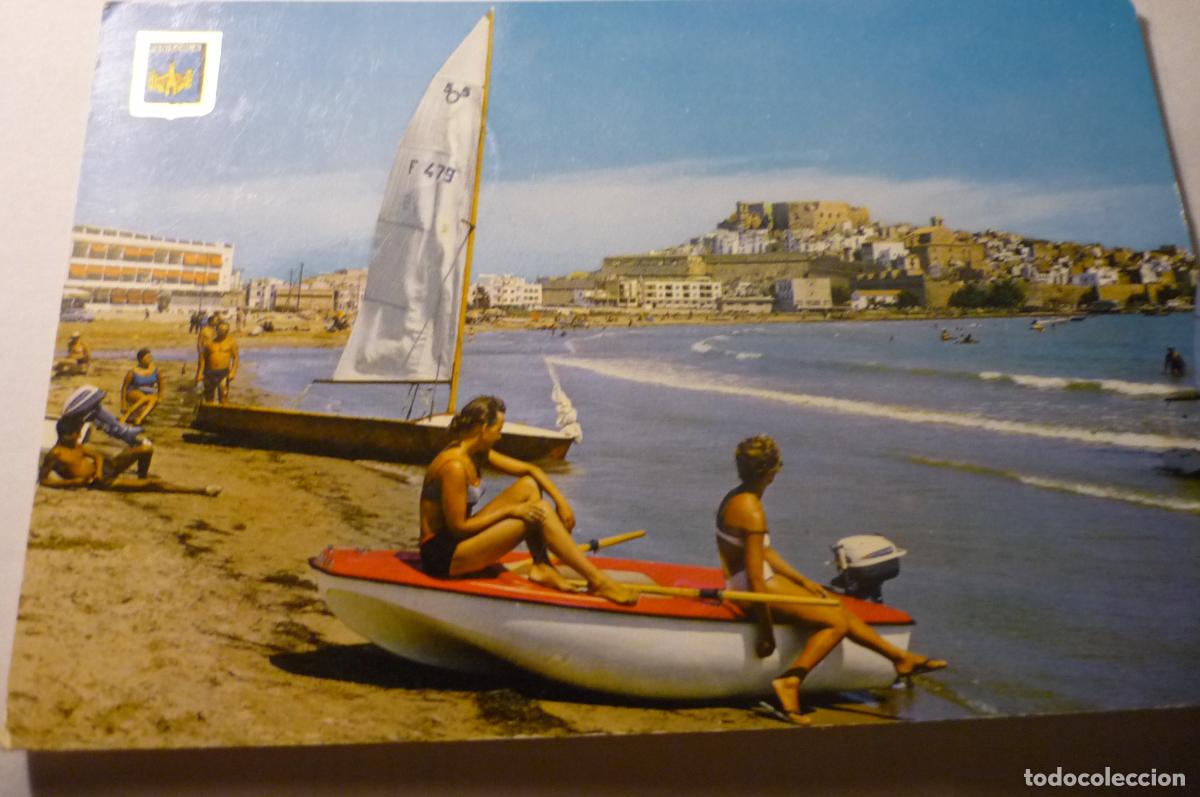 Postcards: postal pe&ntilde;iscola playa circulada