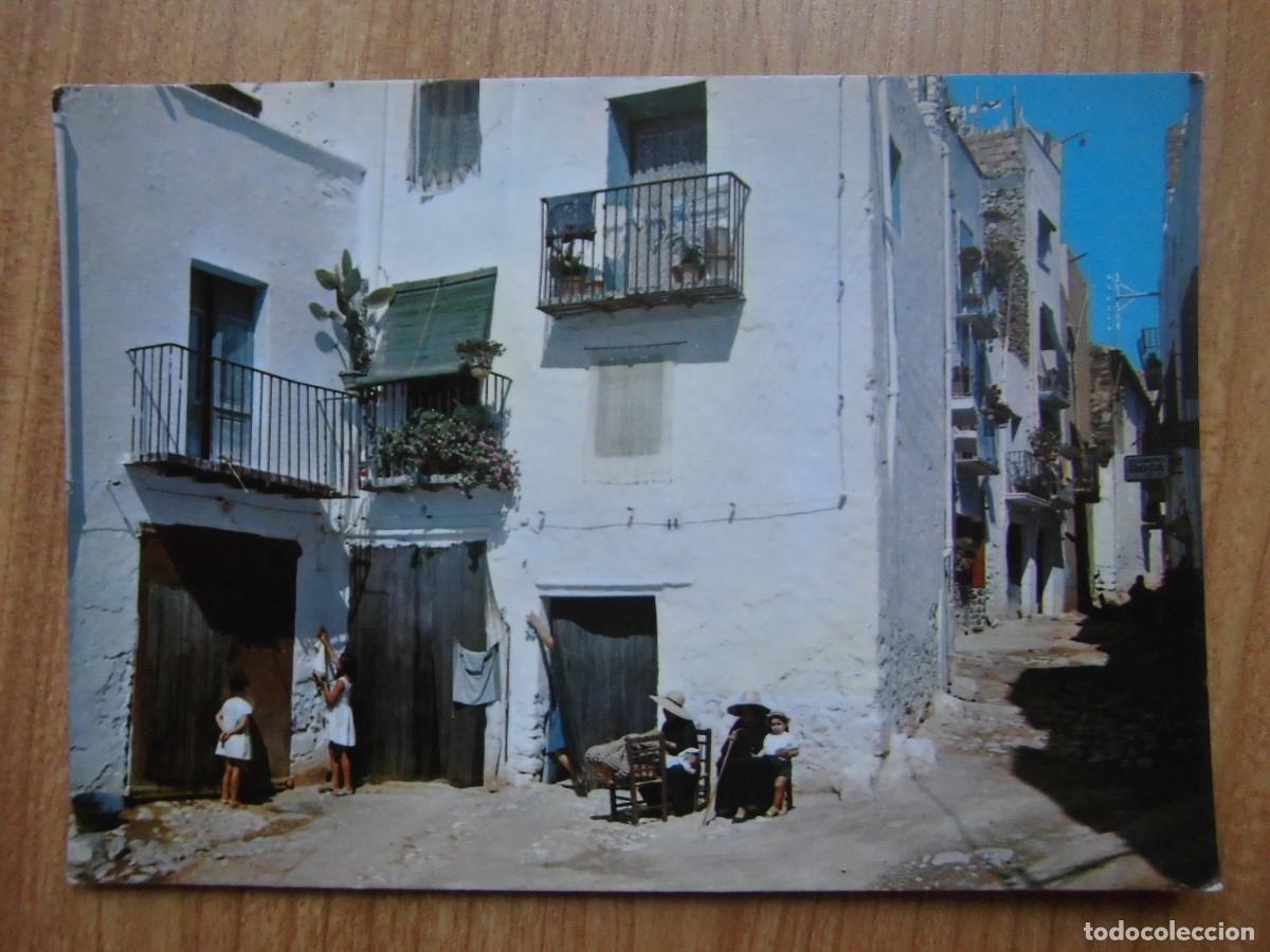 Cartoline: POSTAL COSTA DEL AZAHAR PE&Ntilde;&Iacute;SCOLA CALLE T&Iacute;PICA KOLORHAM