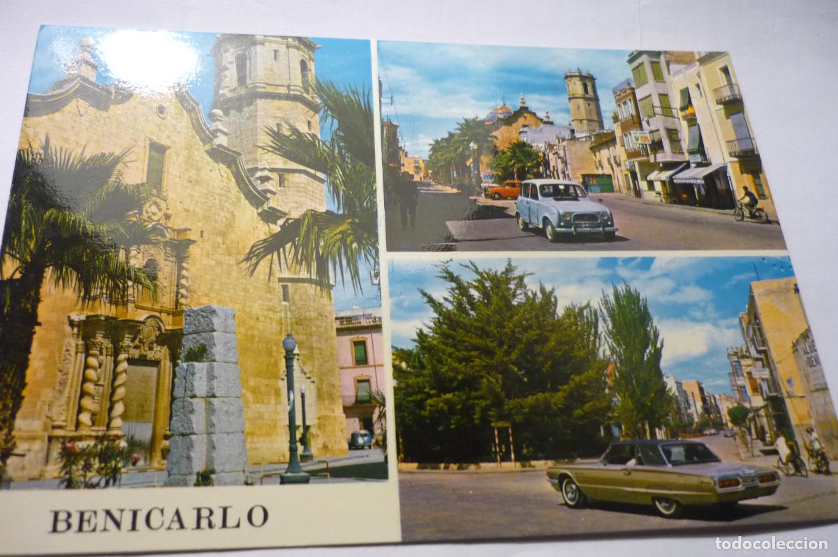 Postais: postal benicarlo varias vistas coches- cm