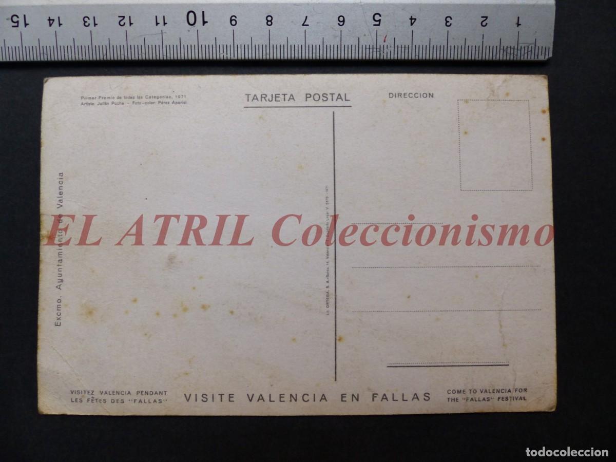 Postales: VALENCIA, POSTAL FALLAS 1972 - Foto 2