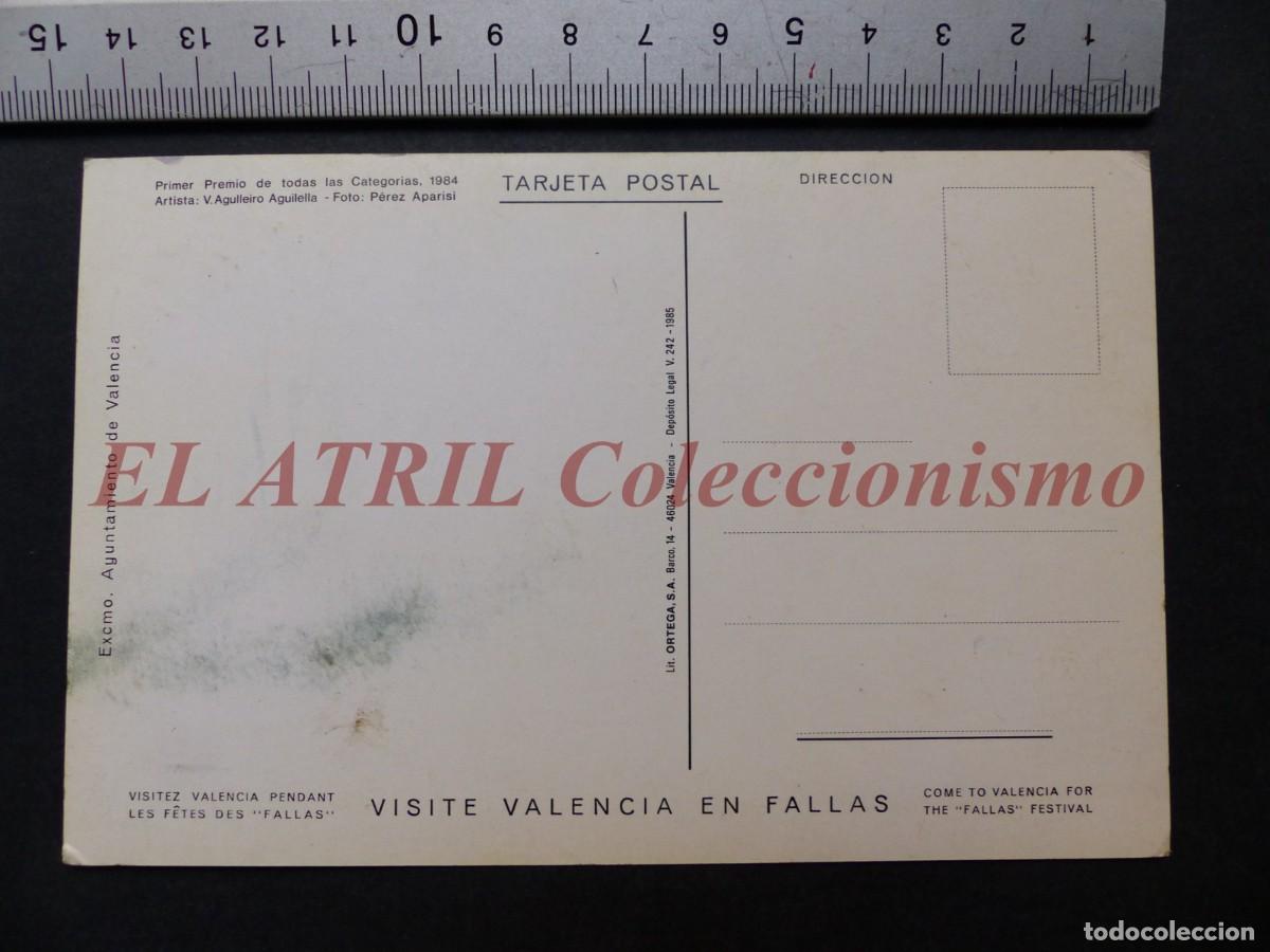 Postales: VALENCIA, POSTAL FALLAS 1985 - Foto 2