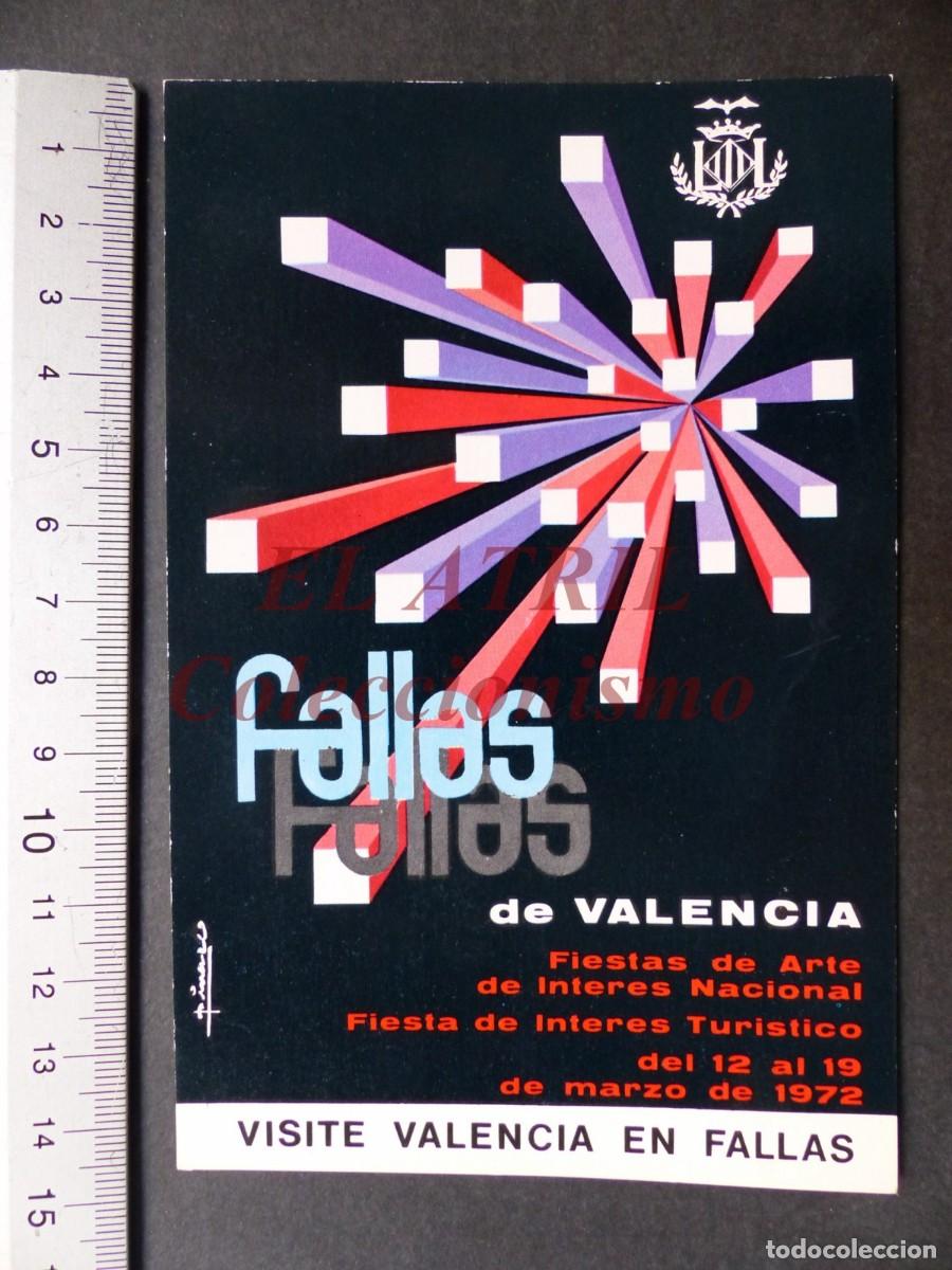 Postales: VALENCIA, POSTAL FALLAS 1972 - Foto 1