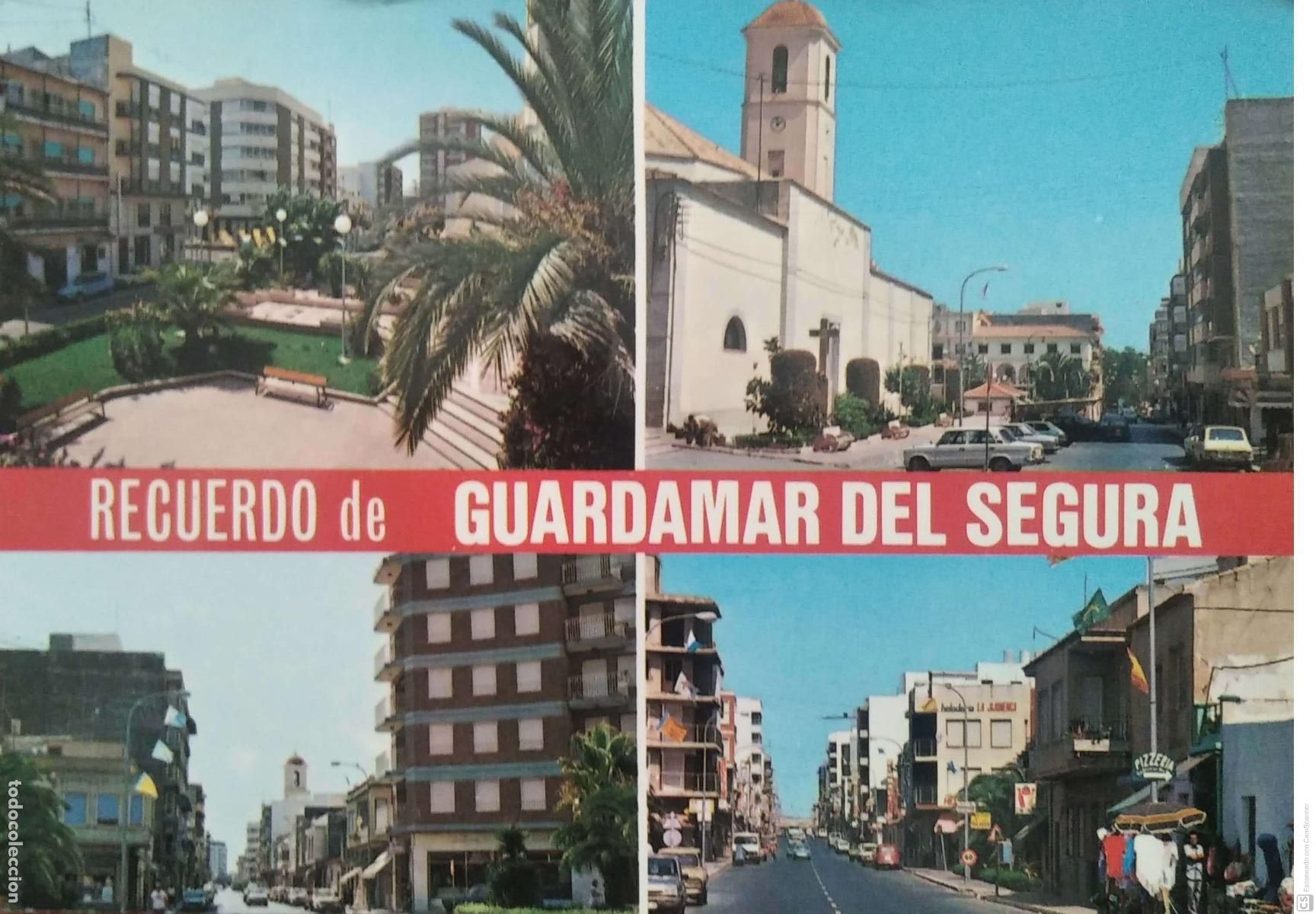 Postkarten: Guardamar de Segura (Alicante). 595 Diversas vistas. CI. Usada con sello. Color