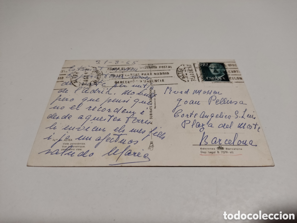 Postales: Postal Altea panorama - Foto 2