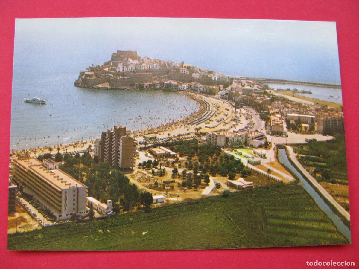 Postales: POSTAL DE PE&Ntilde;ISCOLA VISTA AEREA. GRAFICAS HARRIS. 1983.