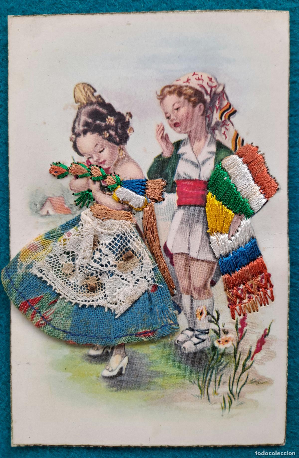 Cartoline: RW POSTAL VALENCIANA BORDADA FALLEROS P907