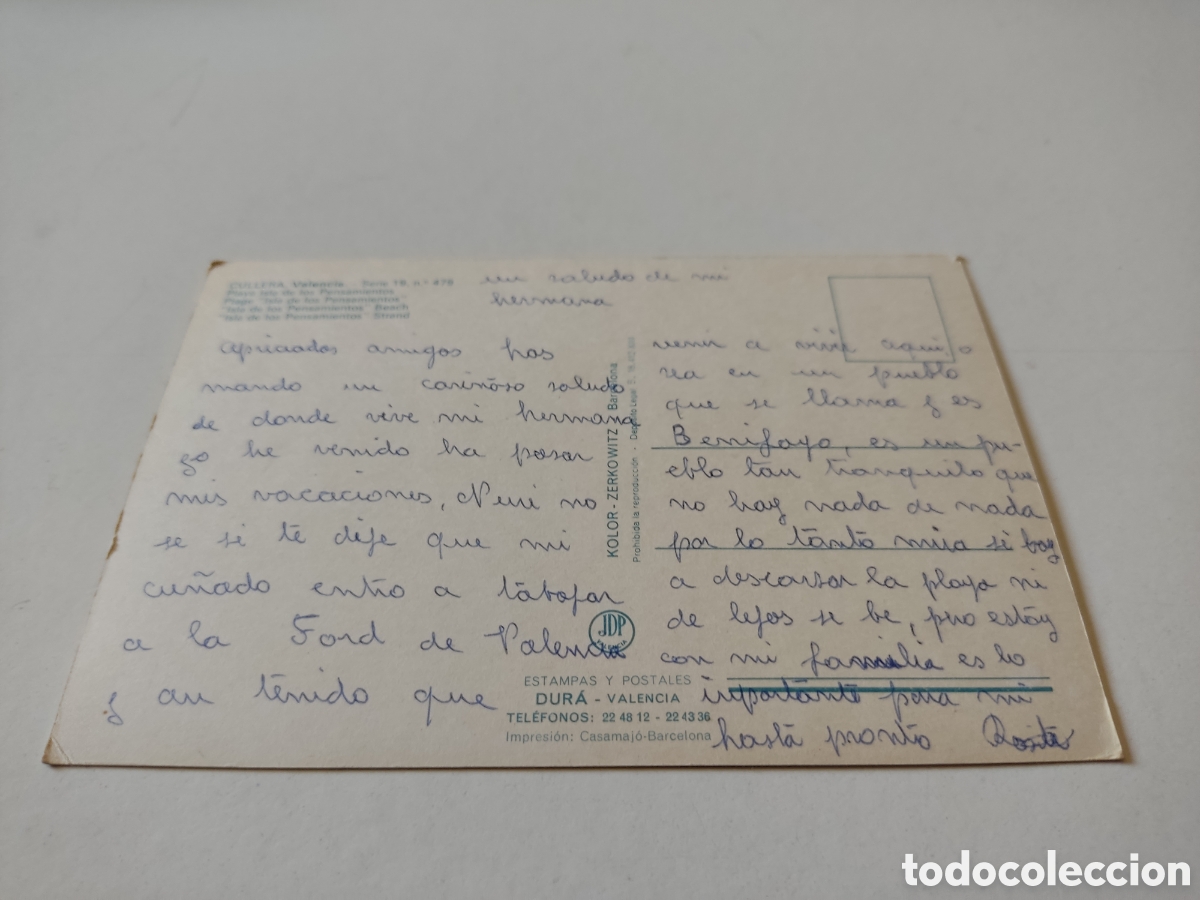 Postales: Postal Cullera playa - Foto 2