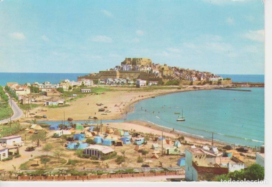 Postales: (7) PE&Ntilde;ISCOLA. VISTA GENERAL Y PLAYA CON CAMPING ... SIN CIRCULAR