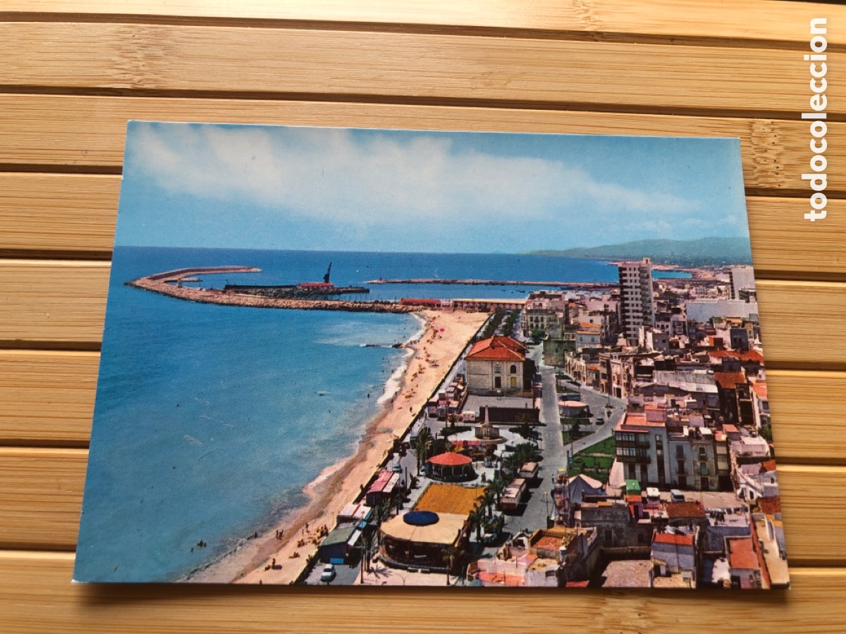 Postales: Postal VINAROZ N&ordm; 43. Playa, paseo y puerto. IMPRENTA CASTELL. Sin circular. ASM