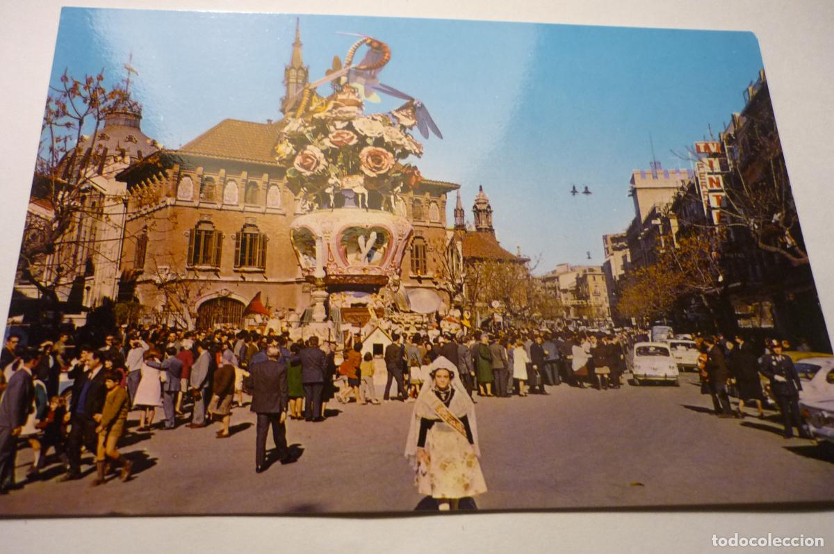 Postkarten: POSTAL VALENCIA.-PL.MERCADO FALLAS