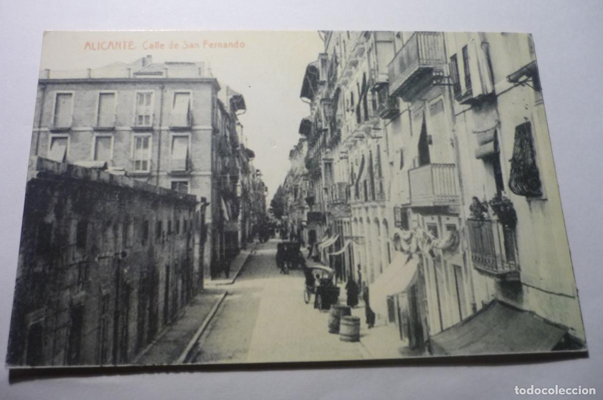 Postais: postal alicante calle s.fernando-&iexcl;&iexcl;REPRODUCCION MODERNA PRENSA&iexcl;&iexcl; CM