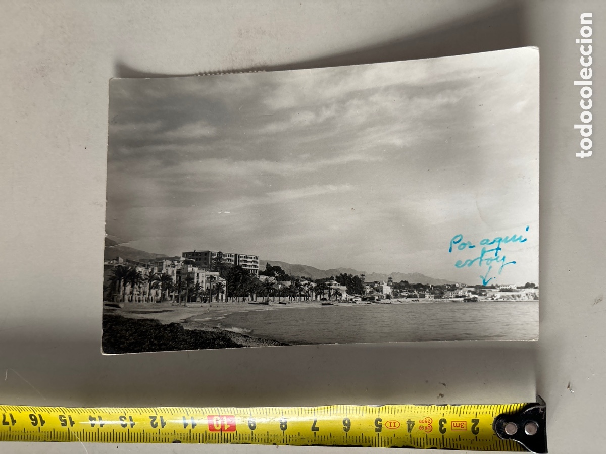 Postkarten: POSTAL. VILLAJOYOSA. ALICANTE. VISTA DE LA PLAYA. FOTOS HNOS. GALIANA. 23 SEPT. 1959.