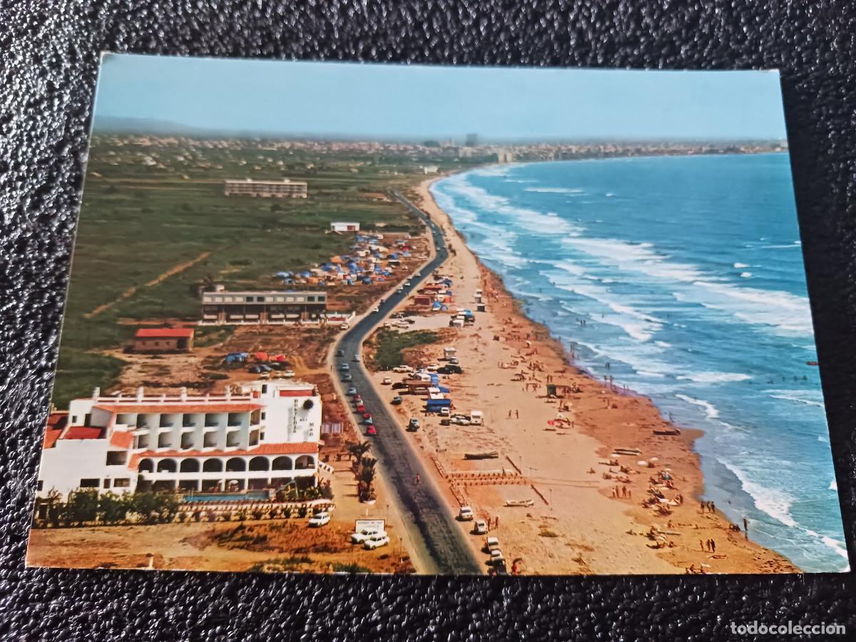 Postales: 6334 pe&ntilde;iscola, playa, al fondo benicarlo, ed. cyp