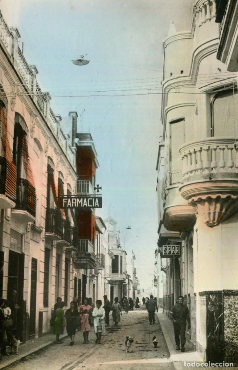 Postcards: PICASENT-CALLE SANTA ANA-FARMACIA--- A&Ntilde;OS 1960