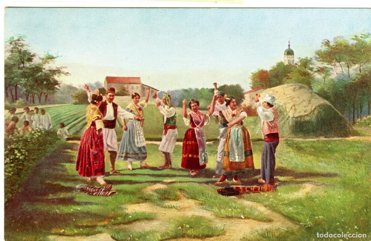 Postcards: PRECIOSA POSTAL - TIPO VALENCIANOS - BAILE POPULAR - SERIE 1532-5
