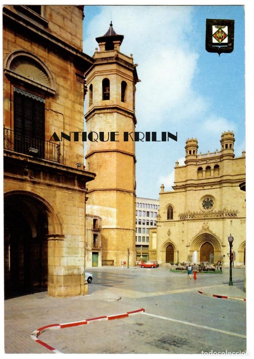 Cartoline: CASTELLON DE LA PLANA N&ordm; 124 PLAZA MAYOR / ESCUDO DE ORO / SIN CIRCULAR