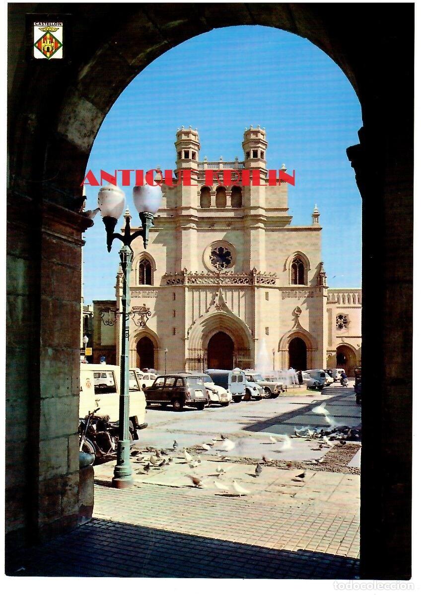 Postales: CASTELLON N&ordm; 75 IGLESIA ARCIPRESTAL / ESCUDO DE ORO / SIN CIRCULAR