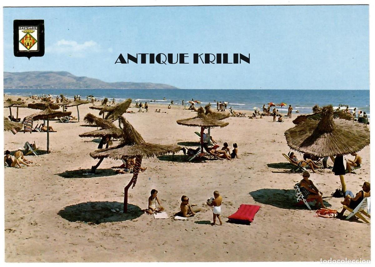 Postales: CASTELLON DE LA PLANA N&ordm; 55 PLAYA MERCANTIL / ESCUDO DE ORO / SIN CIRCULAR