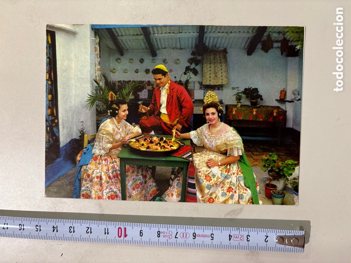 Postales: POSTAL. DE PAELLA. PAREJAS T&Iacute;PICAS. JDP. DURA VELASCO.