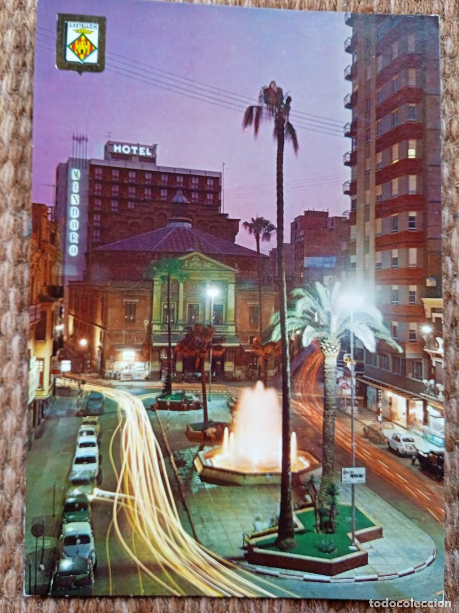 Postais: CASTELLON - PLAZA DE LA PAZ - HOTEL MINDORO - COMAS ALDEA